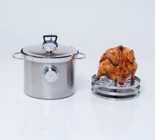 В коптильне Браво на 10 л курица готовится за 60-70 минут Готовая курица